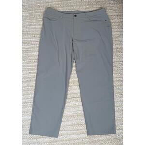 Lululemon Mens 40x28 ABC Pants Classic Fit Warpstreme Stretch Gray Blue 5 Pocket